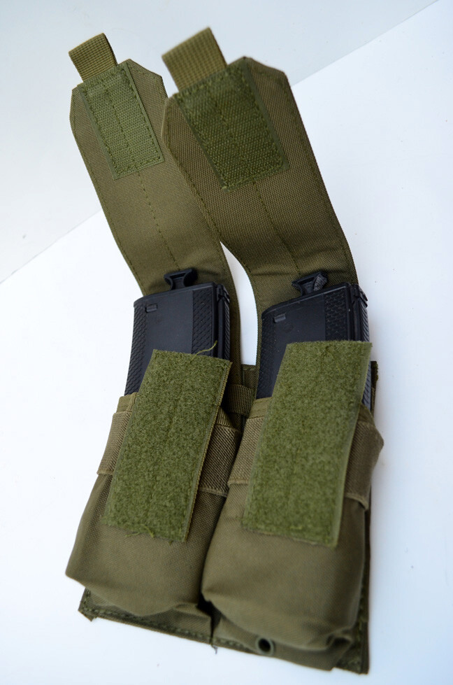 Double Stack Magazine Pouch Molle Ammo Clip Belt Carrier - OD GREEN
