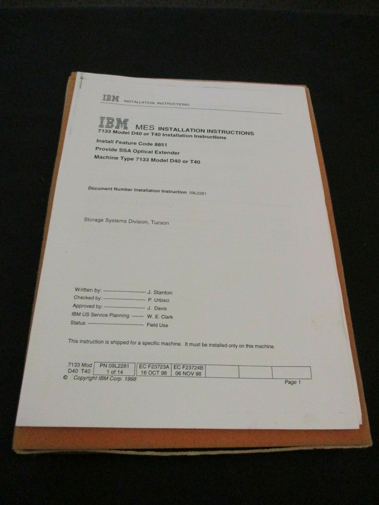 IBM 02L7605 SSA Otical Extender