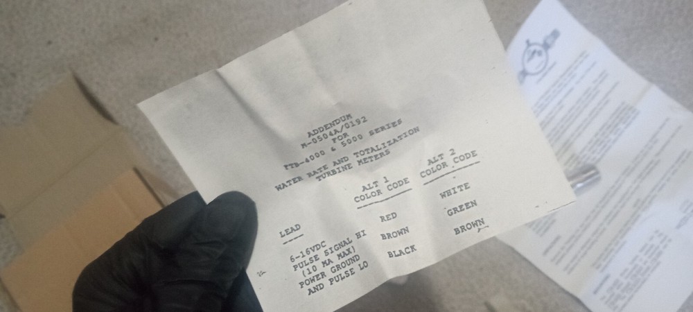 "Omega" FTB-4005 Water Meter 1/2" Cold