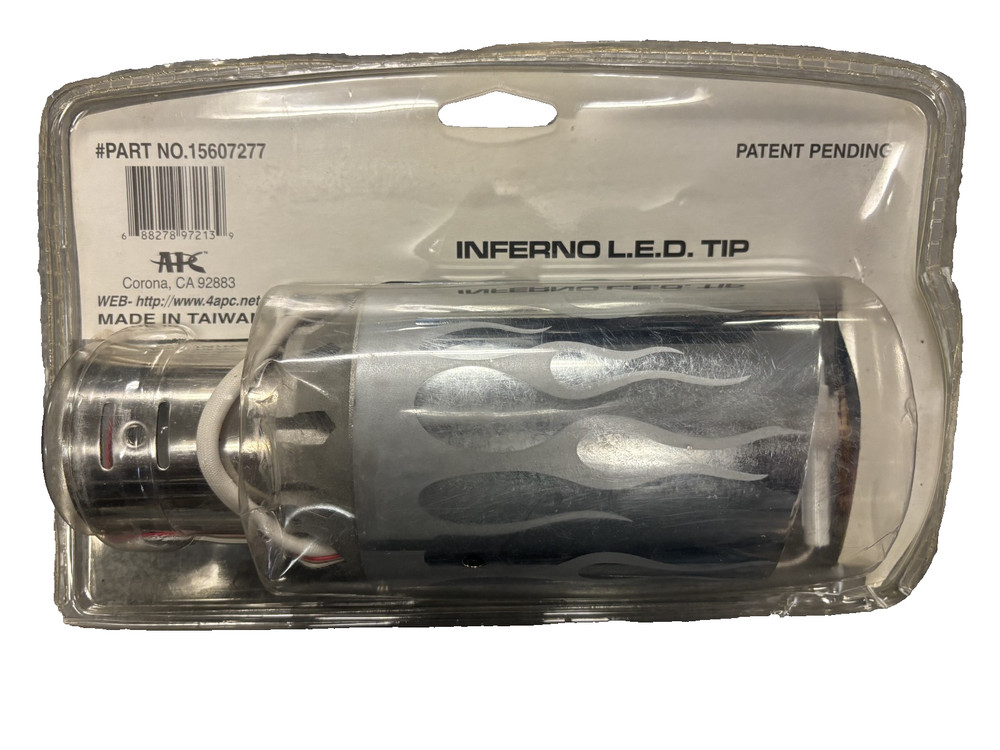 APC MUFFLER TIP INFERNO LED 7 COLORS