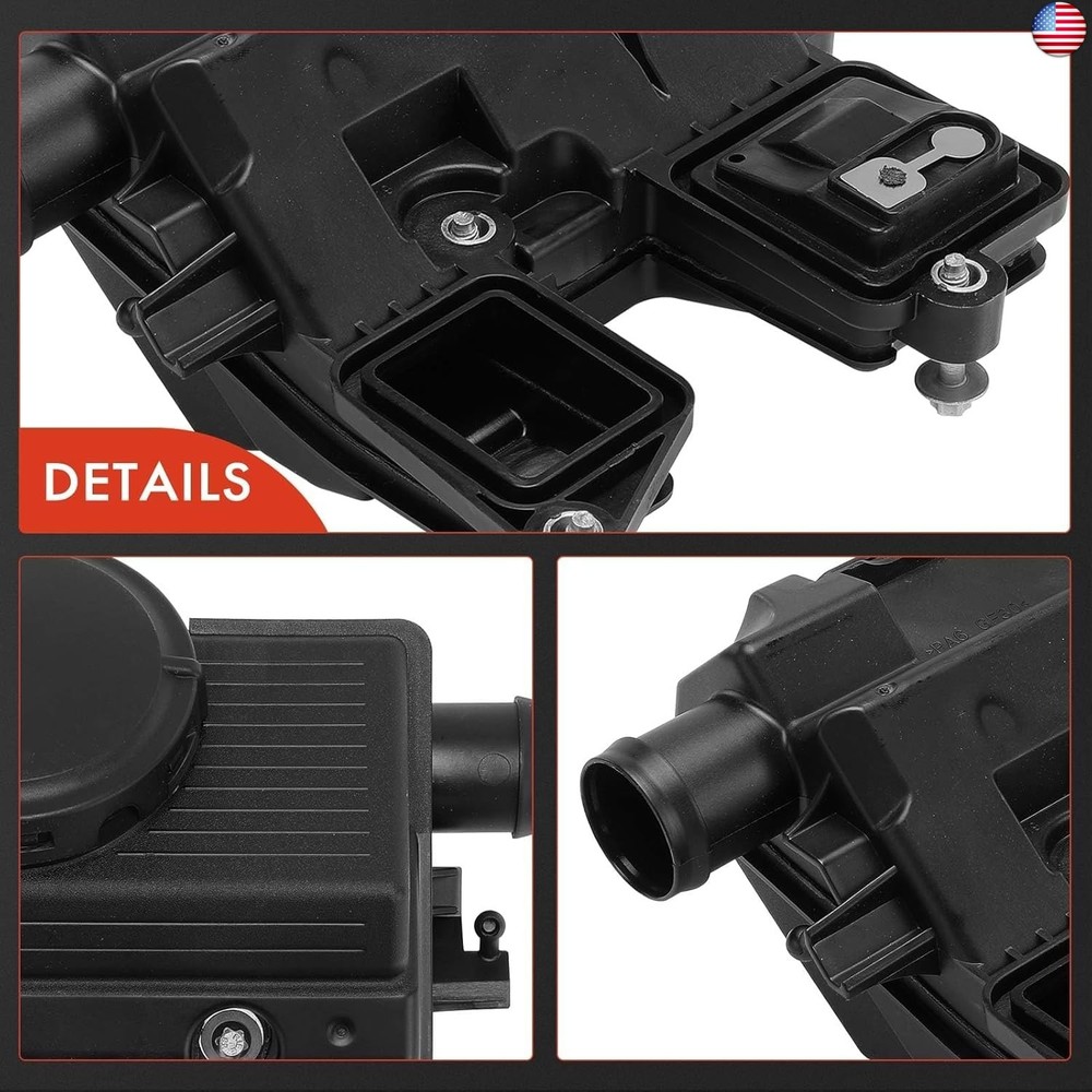 A-Premium Engine Crankcase Vent Valve Oil Separator Compatible with Porsche