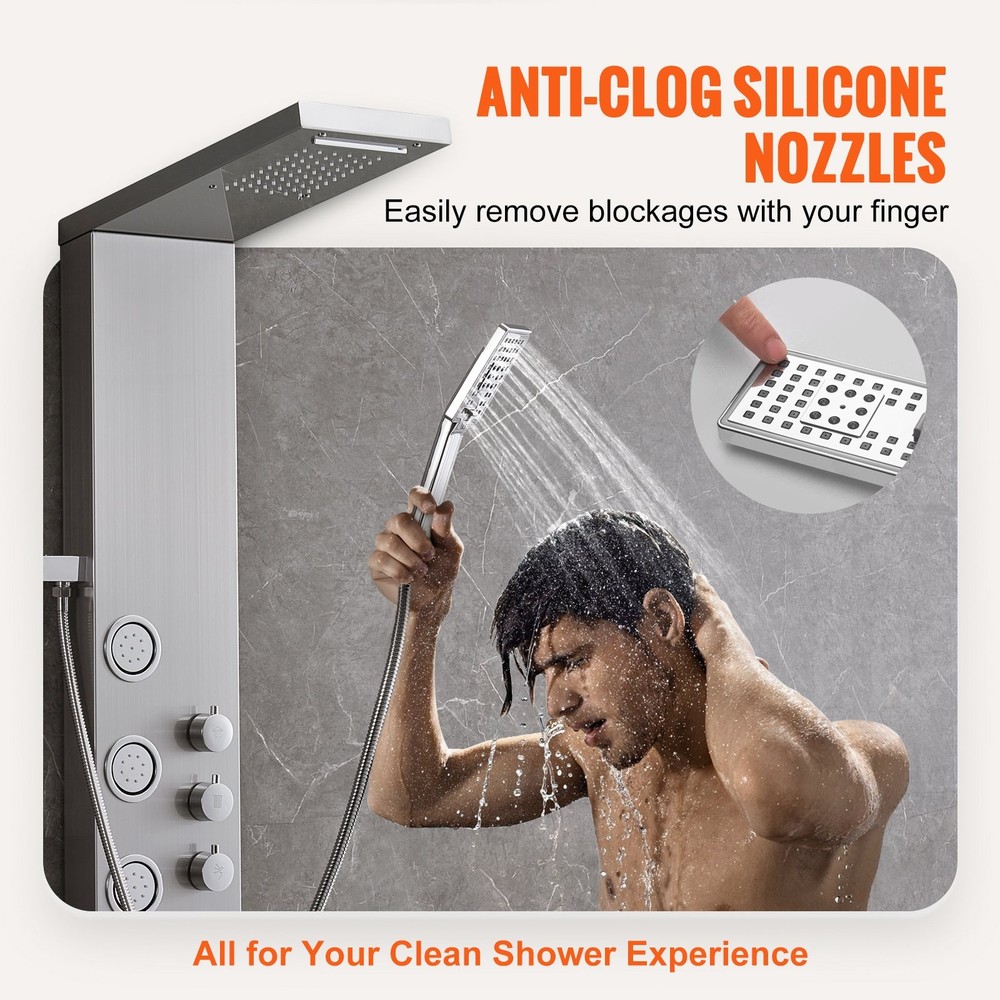 Shower Panel System 4 Shower Modes Shower Panel Tower Rainfall Waterfall 5