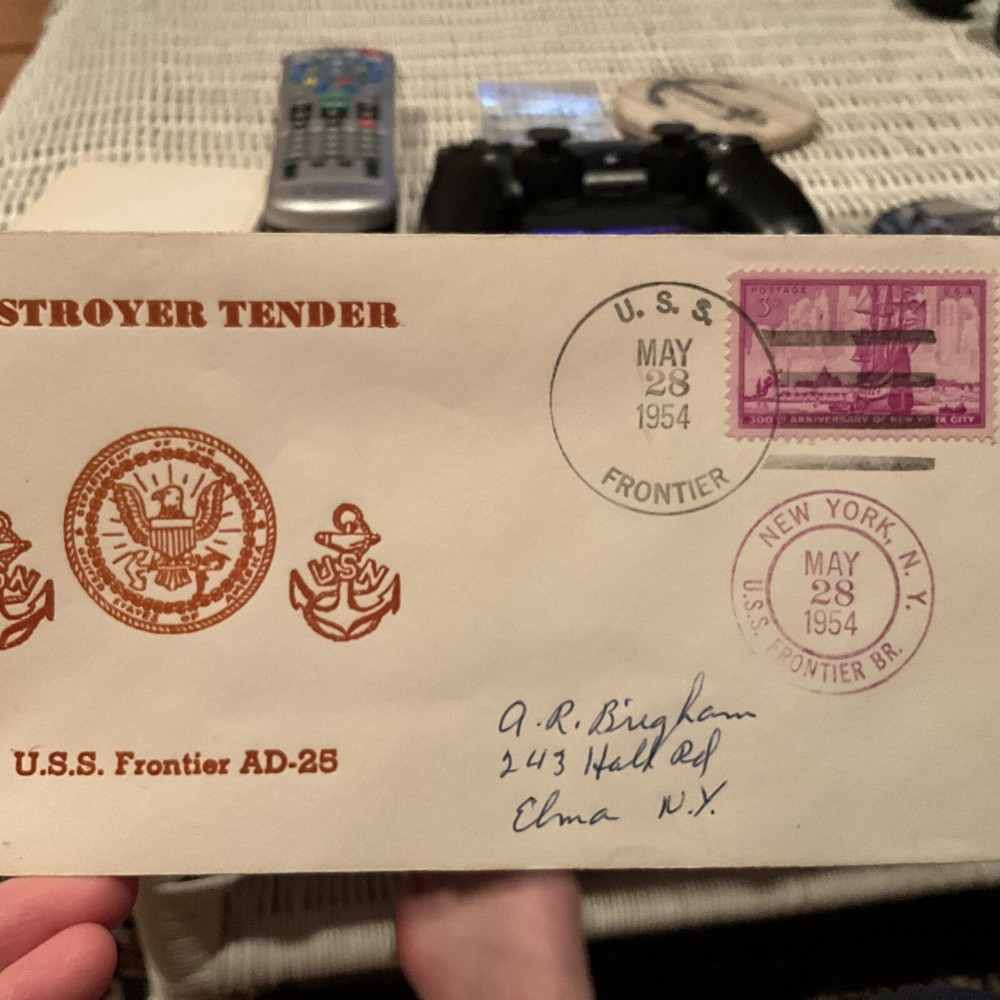 1954 USS Frontier AD-25 Naval Cover