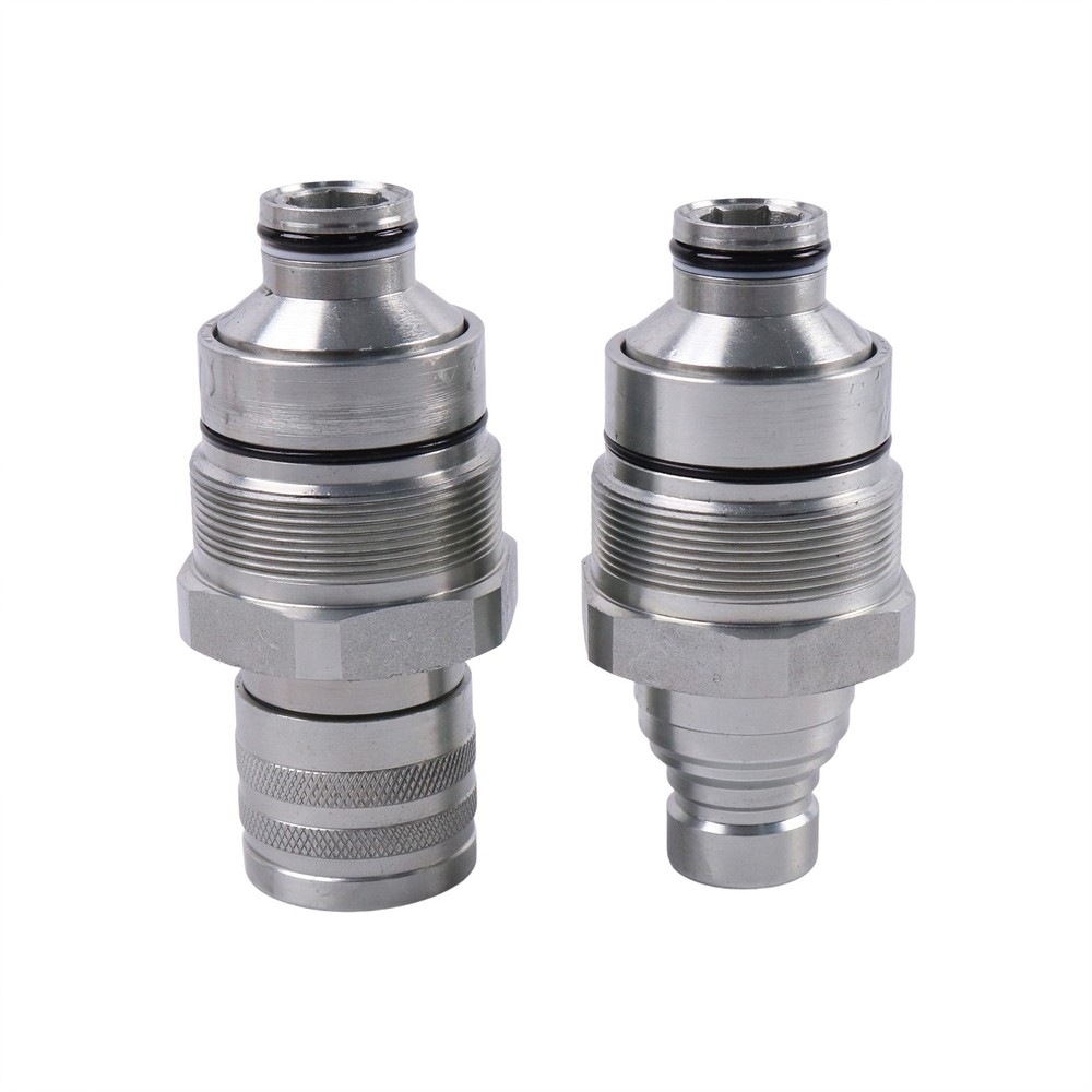 Flat Face Coupler Kit 7246799 7246802 For Bobcat E32 E34 E35 E42 E45 E50 TL26.60
