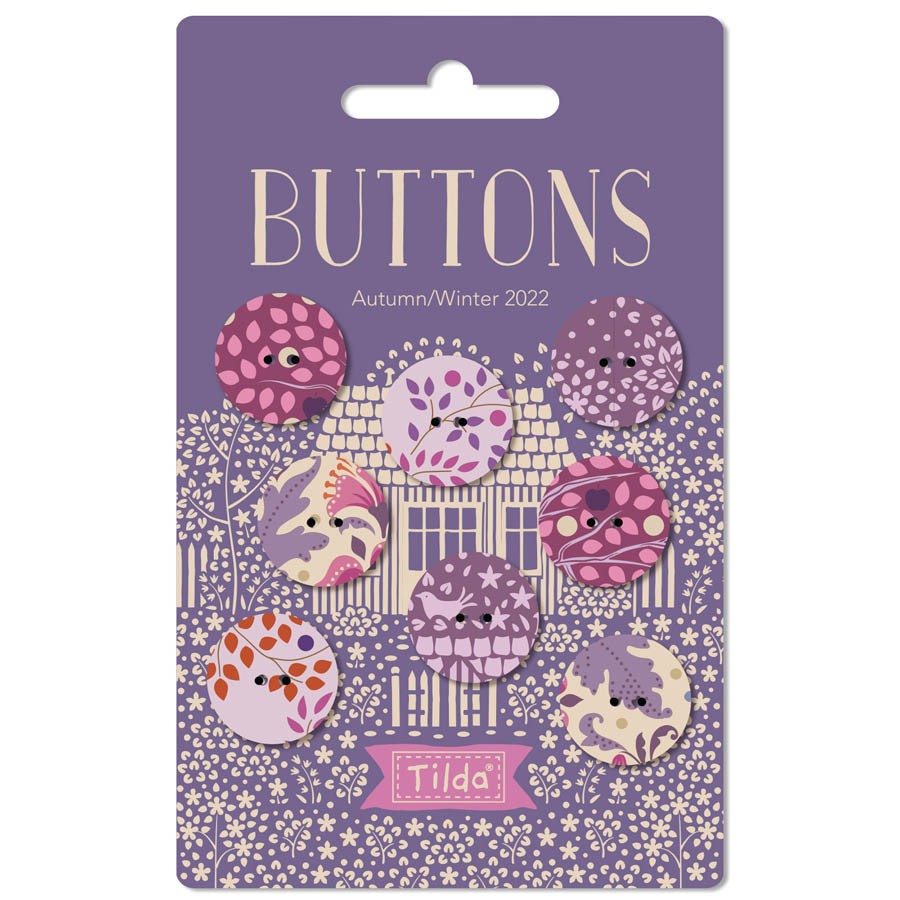 Hometown Plum Buttons Tilda
