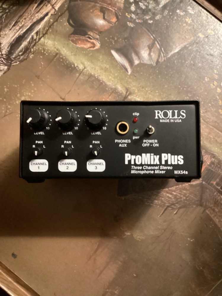Rolls MX54s Pro Mix Plus 3-Channel Microphone Mixer