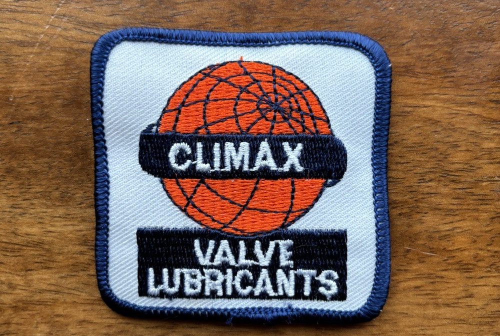 Climax Valve Lubricants Embroidered Patch