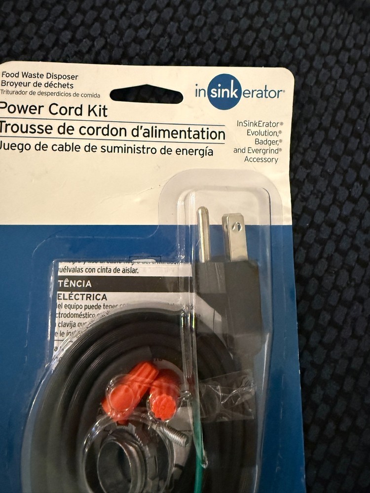 New InSinkErator/Emerson CRD-00 Power Cord Kit