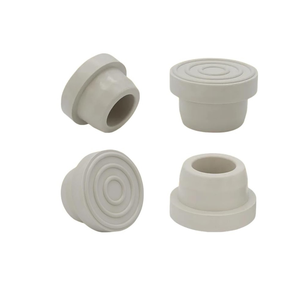 4 PCS White Rubber Pool Ladder Bumper End Plug Replacement 1.9 Inch Inground
