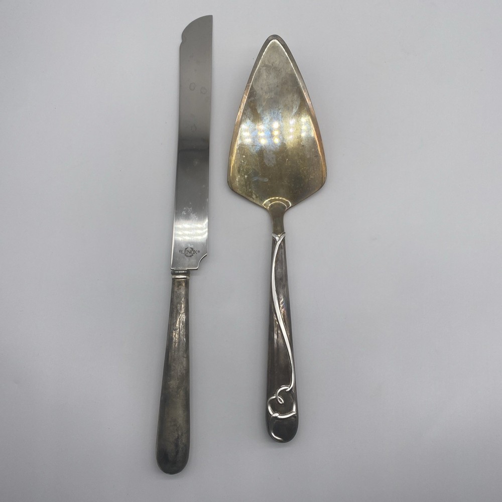 Lenox Forevermore 2 Piece Cake Dessert Set