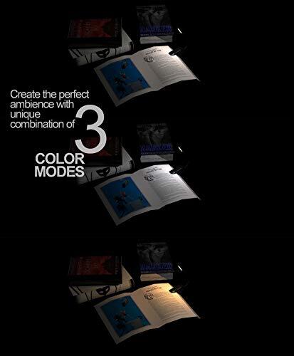 Book Light, 12 LED USB Rechargeable Reading Light with 3-Level Brightness for