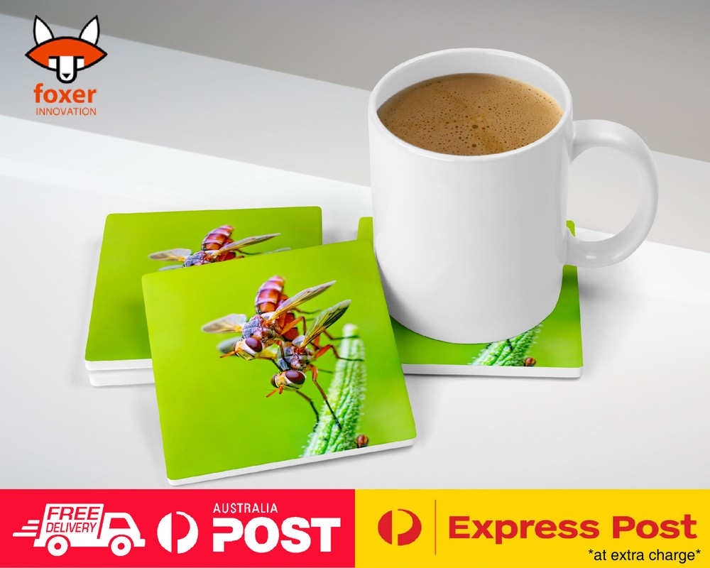 COASTER COFFEE DRINKING MAT|FUNNY MOSQUITO FLY INSECT MATING