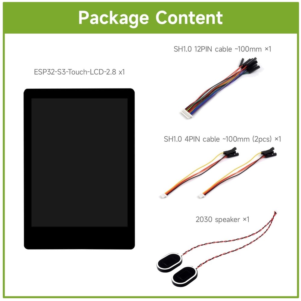 Development Board with Capacitive Touch Display, Dual-Core