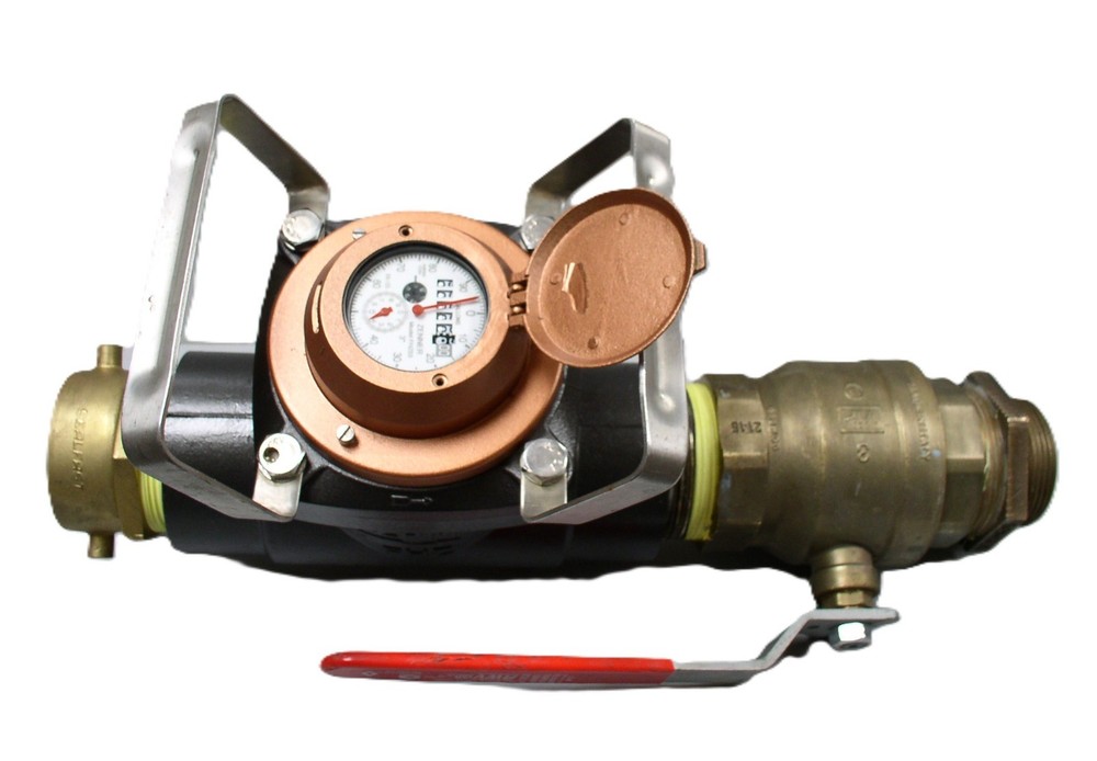 Fire Hydrant Meter Water Gallon Register 3" F4