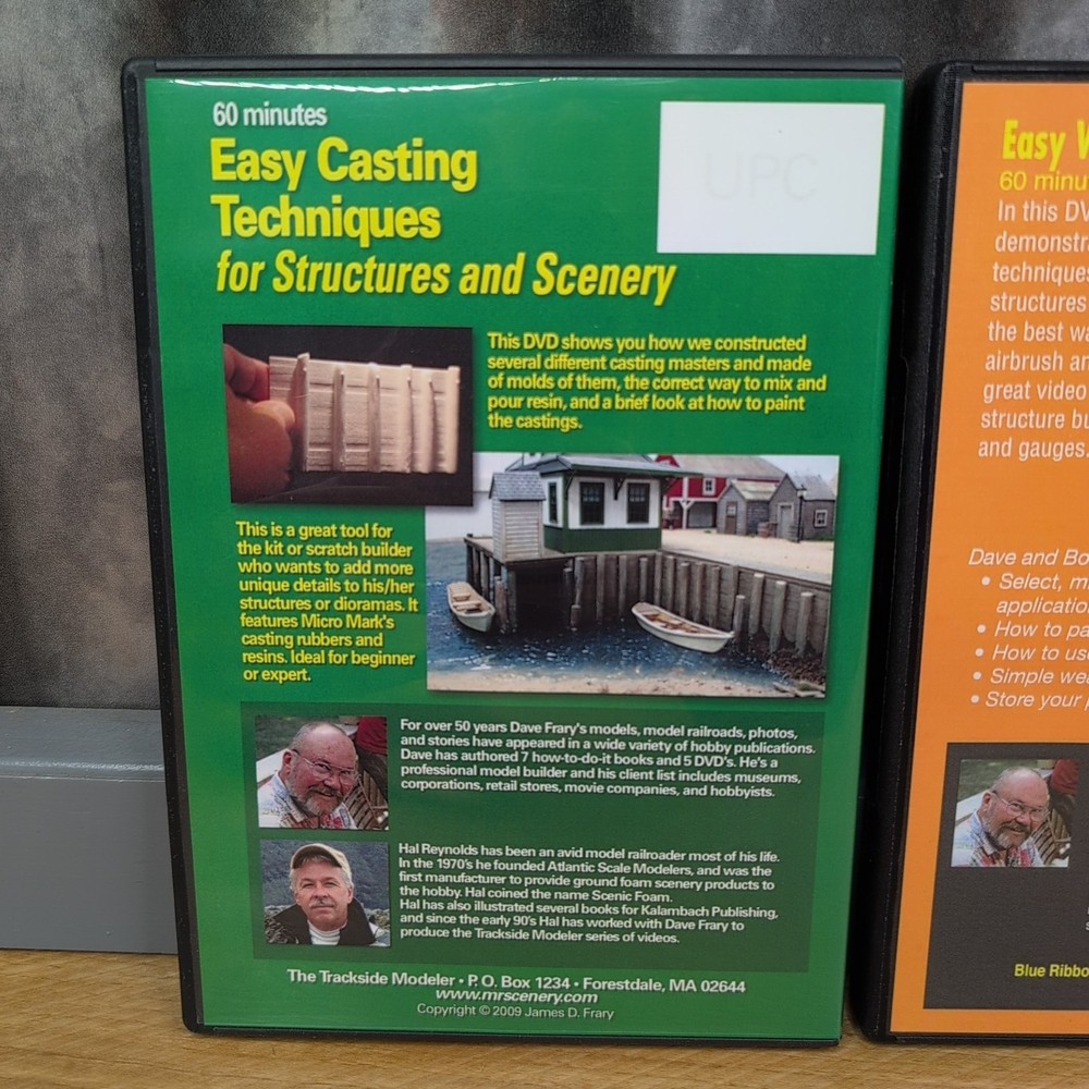 3 DVD set for Layout Scenery Instruction with Dave Frary + - Trackside Modeler
