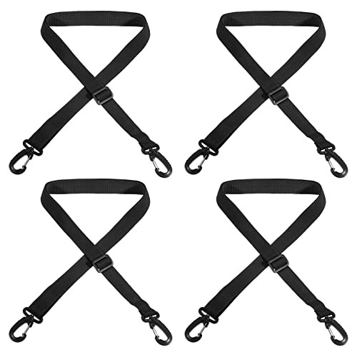 Ski Boot Carrier Strap, 4 Pack Snowboard Boots Carrying Strap Adjustable Black