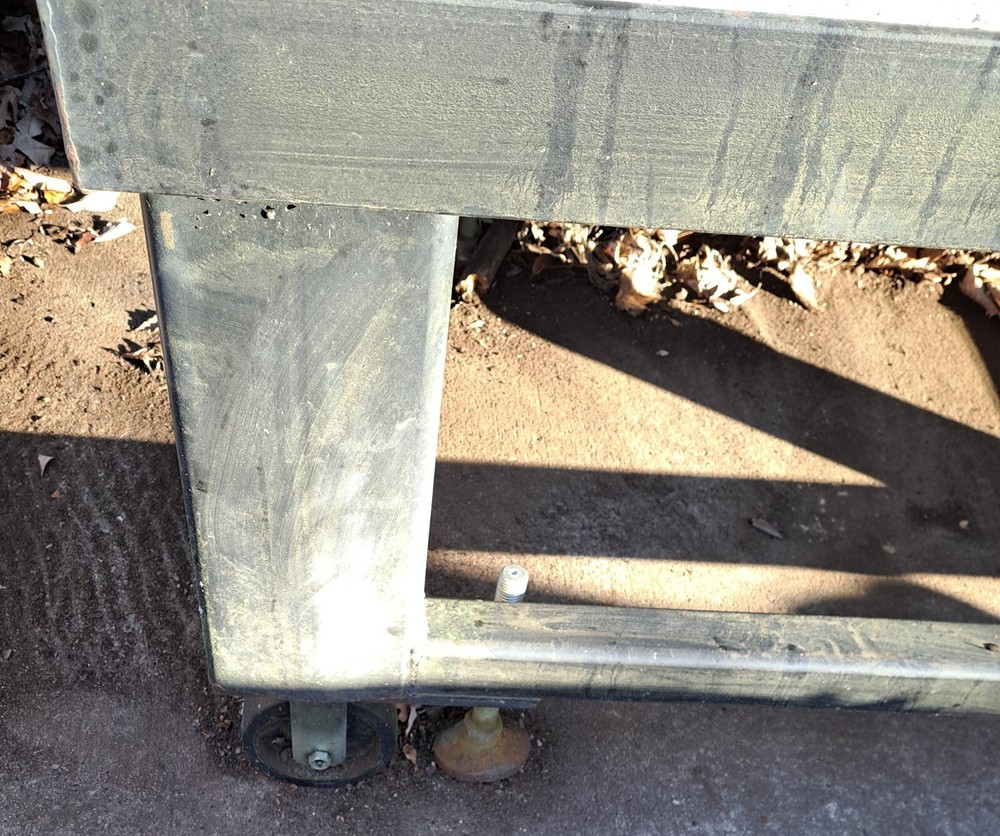 Herman surface plate granite table 12"x48"x72" With cabinet base