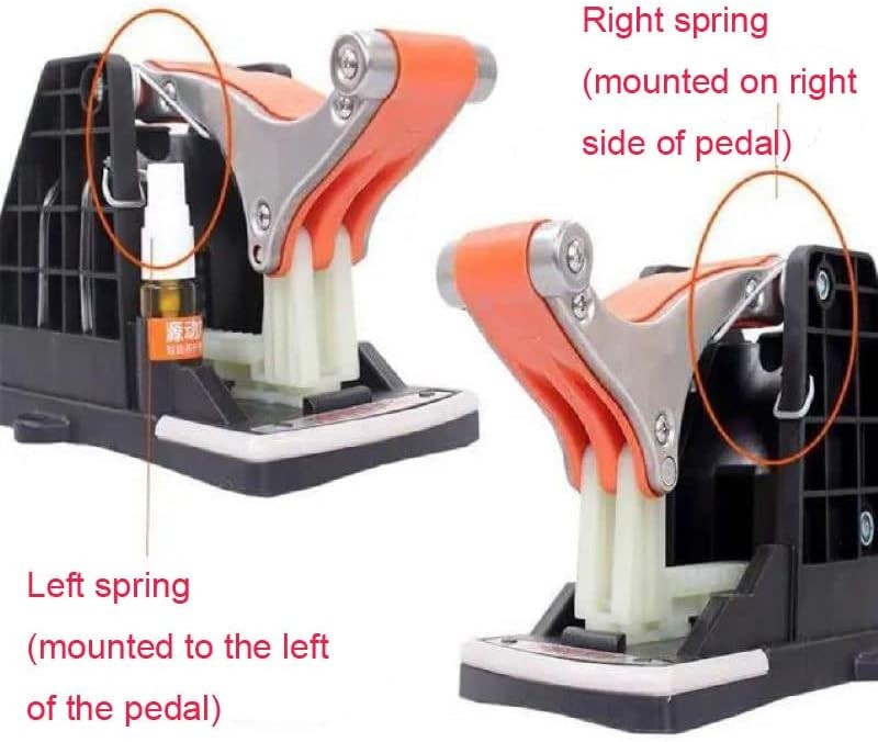 2 Pack Spin Mop Bucket Spring Replacement Right Left Side Rebound Silver