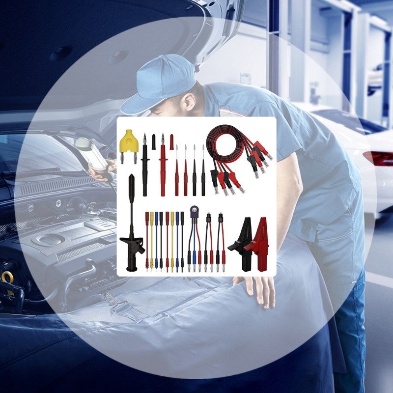 25pcs Multimeter Test Leads Set with Probe for Electrical Terminal Testing