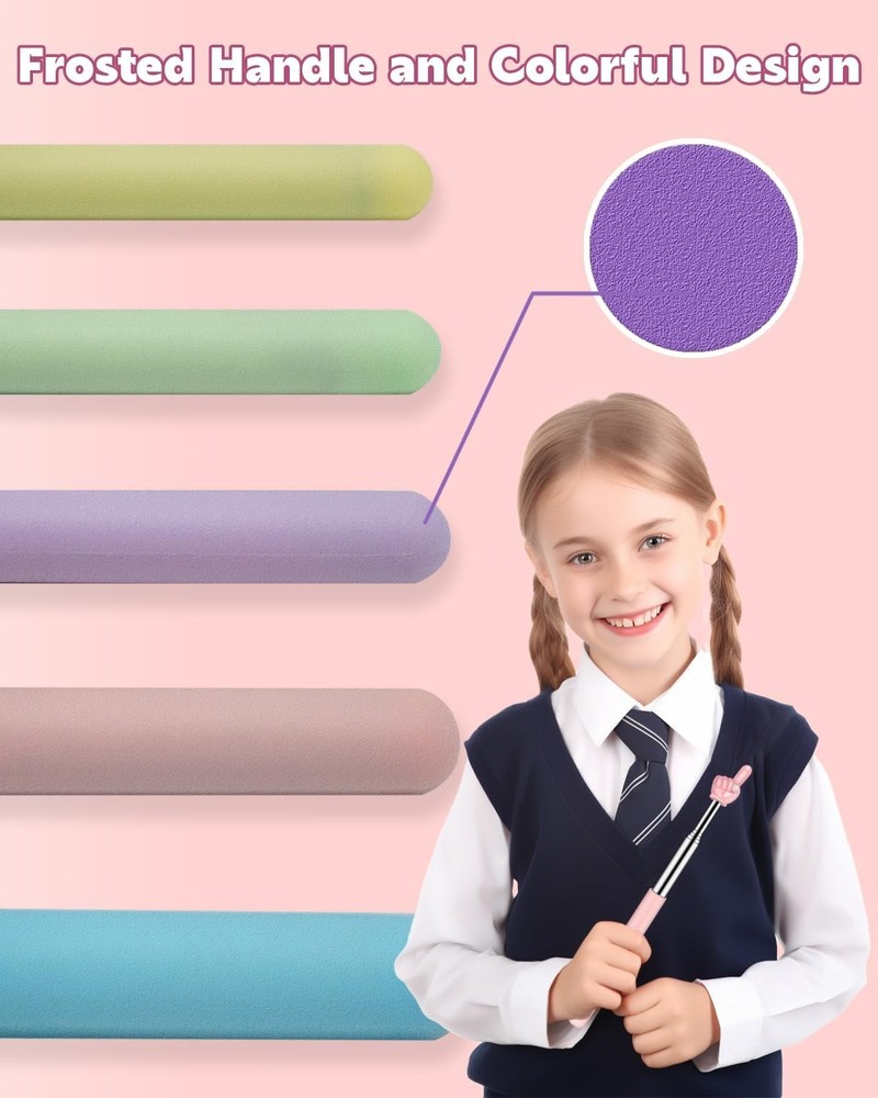 Retractable Teacher Pointer for Classroom Kids Reading, Dumero Extendable Finger