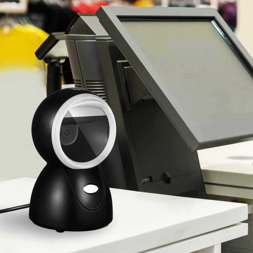 Scan Machine Hands Free Barcode Scanner For Supermarket Retail