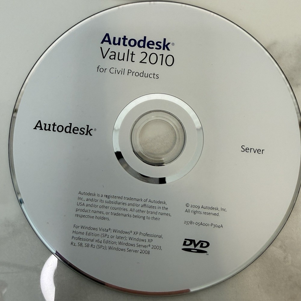 AUTODESK AUTOCAD CIVIL 3D 2010 Complete W/ 4 Discs EXCELLENT!