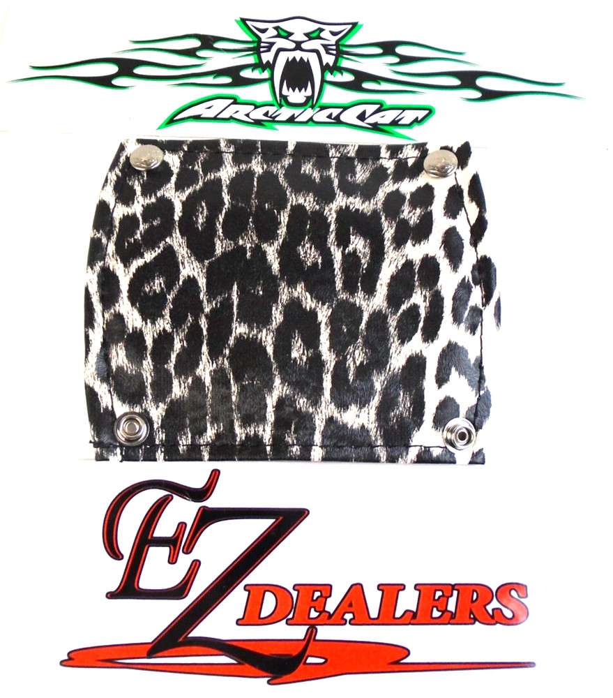 Kitty Cat Snowmobile Handle Bar Pad With The Original Embossing Leopard Pattern