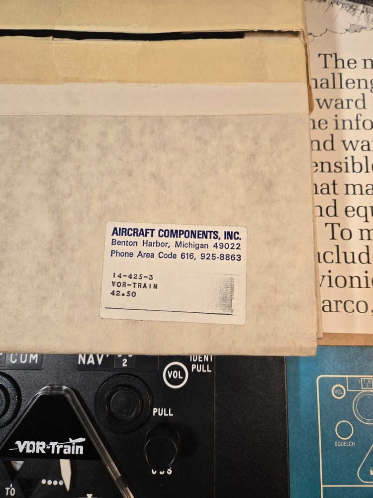 LDM VOR-Train Flight Airplane Navigation Training Simulator 1974 - NEW in Box