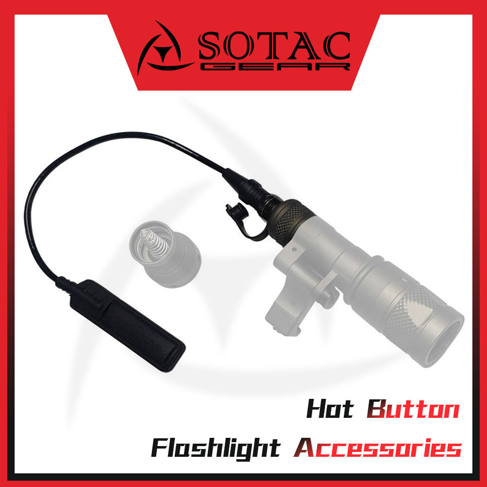 SOTAC Light Switch For M300 M600 Tactical Flashlight Lights Hot Button