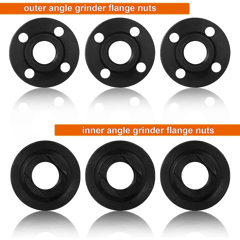 For Power Tools 20x 5/8-11 Angle Grinder Flange Lock Inner Outer Nut