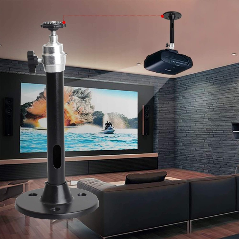 Compact Mini Projector Ceiling Mount with Easy Install and 360-Degree Rotation