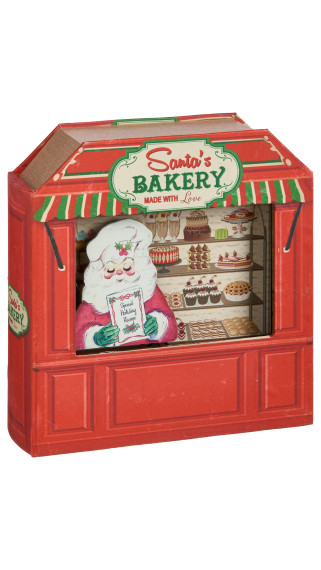 Mr. Christmas Illuminated Nostalgic Wooden Storefronts (Bakery)