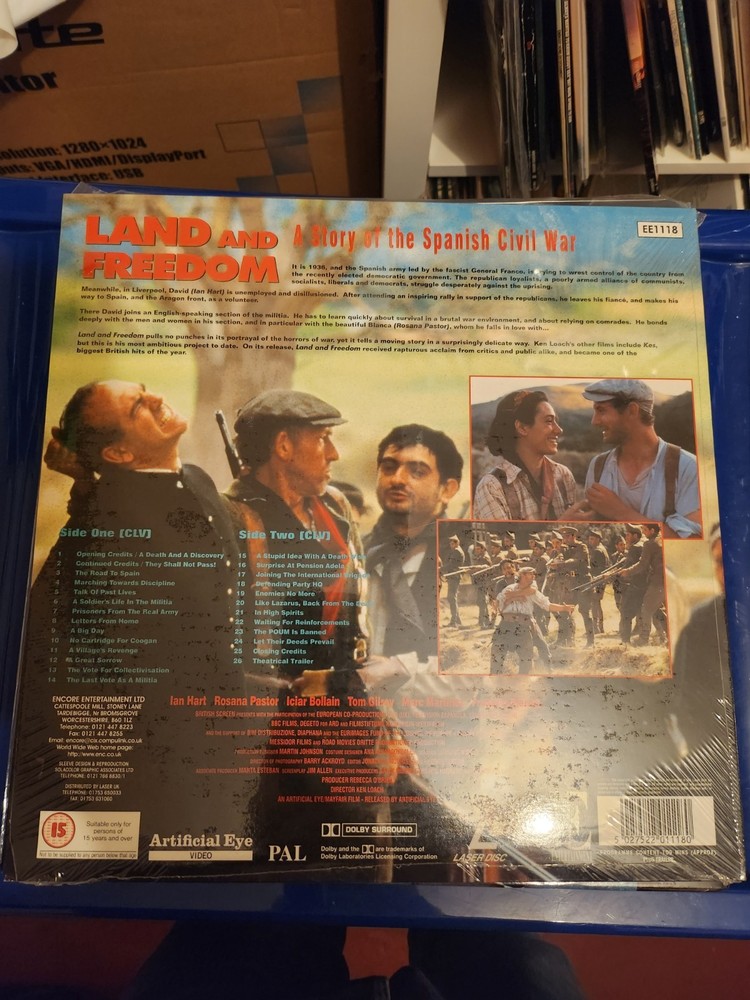 Land and Freedom Laserdisc