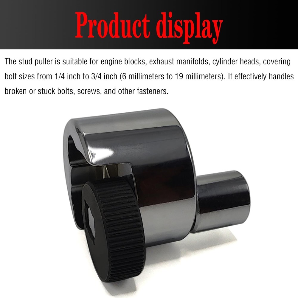 Stud Extractor Tool 1/4"-3/4" 6-19mm Broken Bolt Remover Knurled Roller