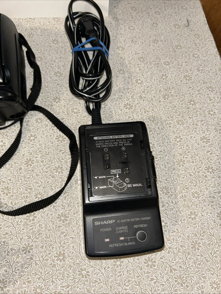 Sharp Liquid Crystal Video Camera Vl-E47 & Accessories