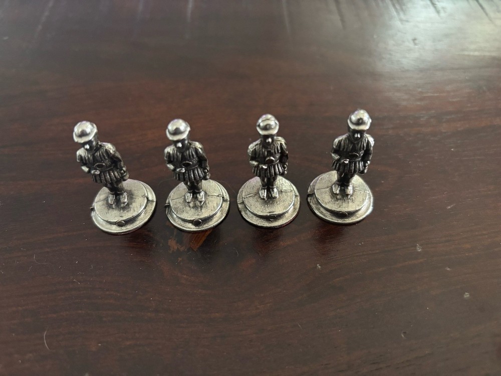 Vintage Italfama Camelot Metal Chess Pieces Missing Three