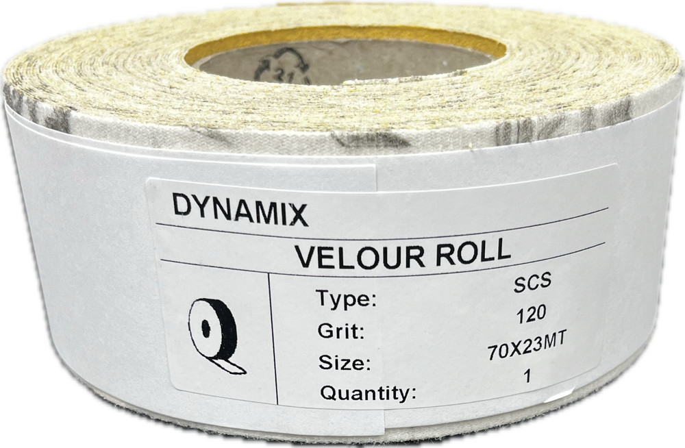 DYNAMIX Hook & Loop Longboard Sandpaper 2- 3/4 in. X 25Yard Long Continuous Roll
