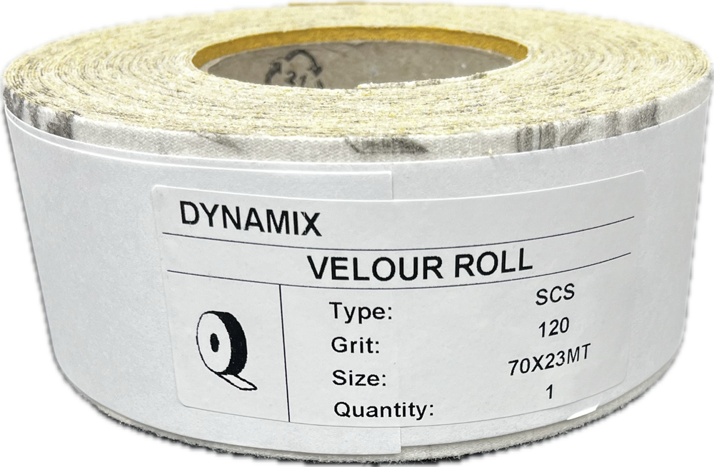 DYNAMIX Hook & Loop Longboard Sandpaper 2- 3/4 in. X 25Yard Long Continuous Roll