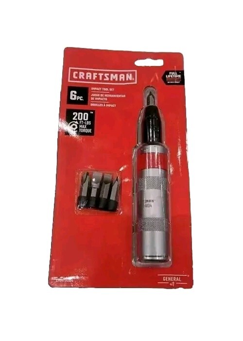 Craftsman 6pc Impact Tool Set. 200 ft-Lb