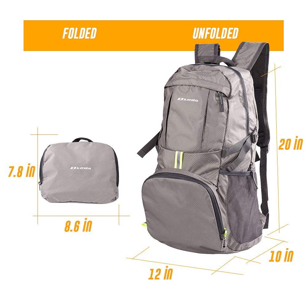 Lightweight Packable Backpack 35L Waterproof Durable Hiking Travel Daypack