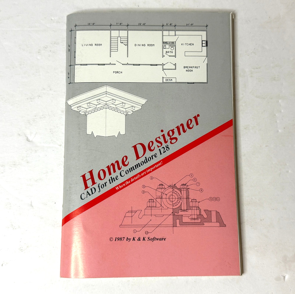 Home Designer CAD for the Commodore 128 ©1987 K&K Software
