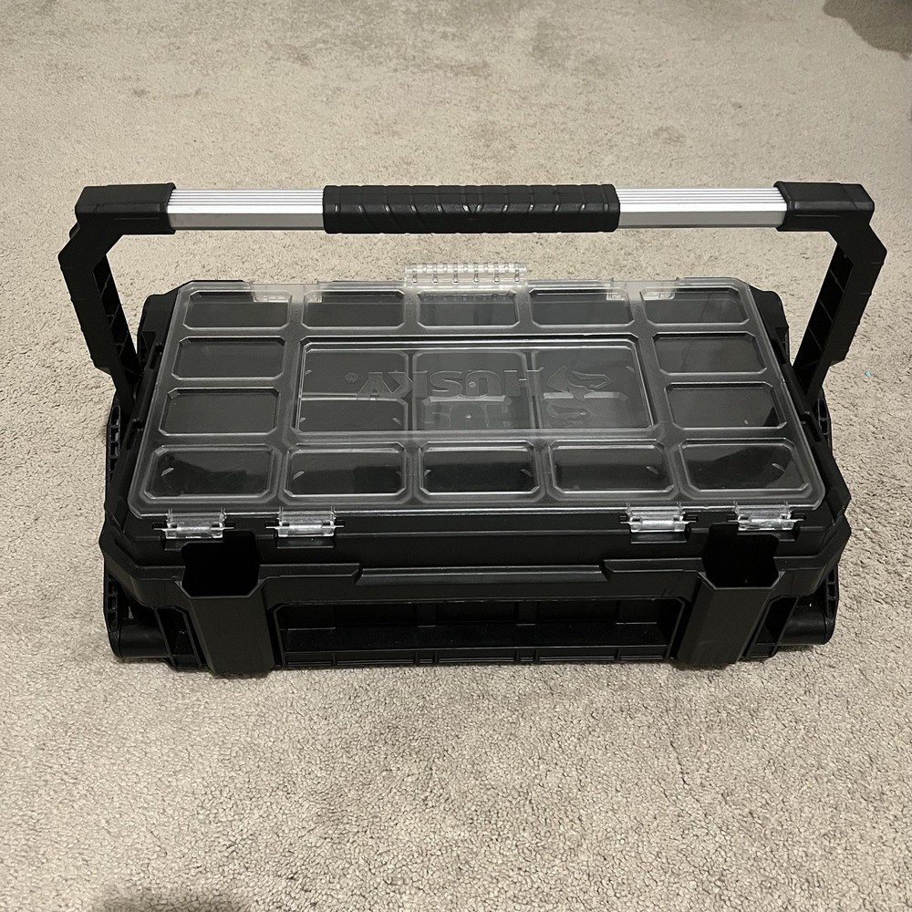 Husky Small Parts Tool Organizer Storage Hardware Case 11-Compartment Plastic