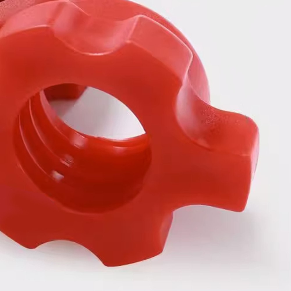 2PCS Red Spinlock Dumbbell Collar Nuts Anti-Slip