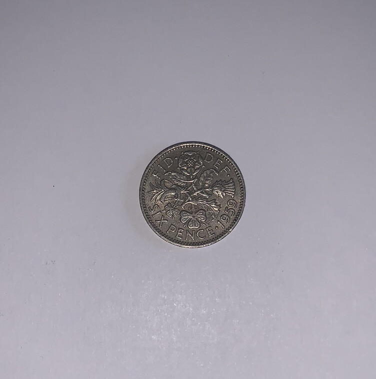 1960 LUCKY SIXPENCE