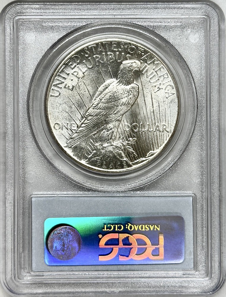 1928 PEACE SILVER DOLLAR PCGS MS63