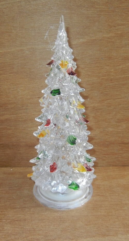 2012 RCS 8"LIGHTED TREE COLOR-CHANGING MANTLE/VILLAGE NEW BUTTON BATTERY BOX
