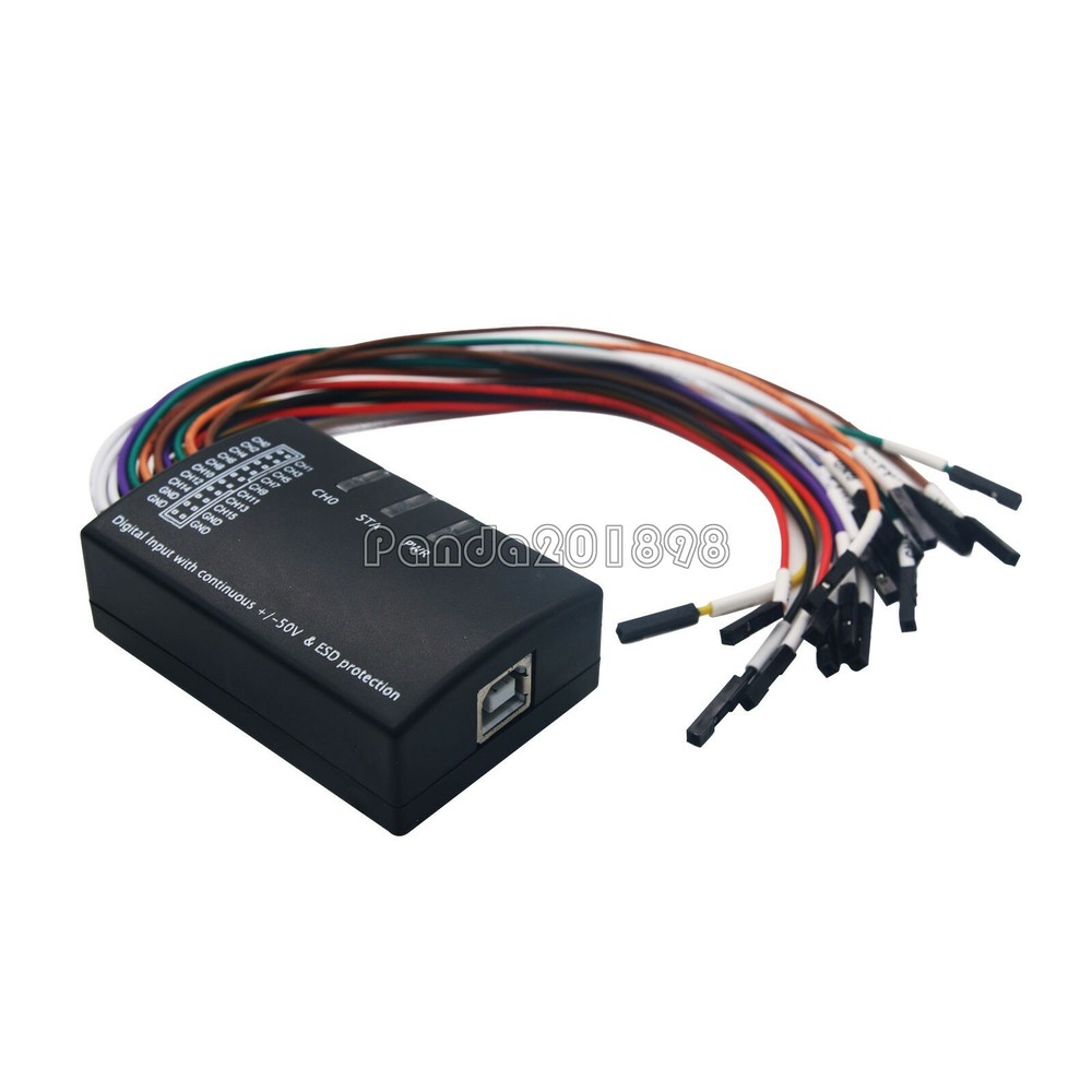 Mini 16 Logic Analyzer USB 100M Max Sample Rate 16CH Version 1.1.34 USA-ship