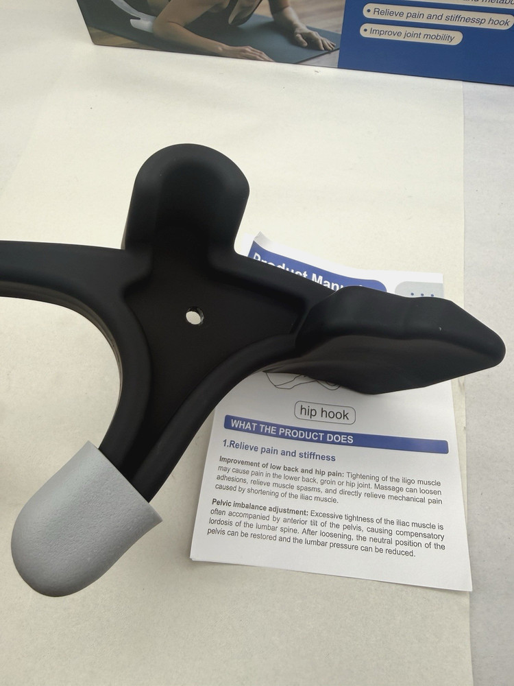 Psoas Release Tool Hip Hook Adjustable Hip Flexor Trigger Point Massage Tool...