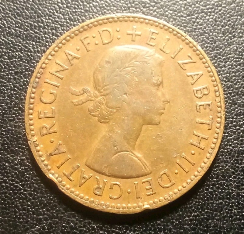 1963 Great Britain Half Penny