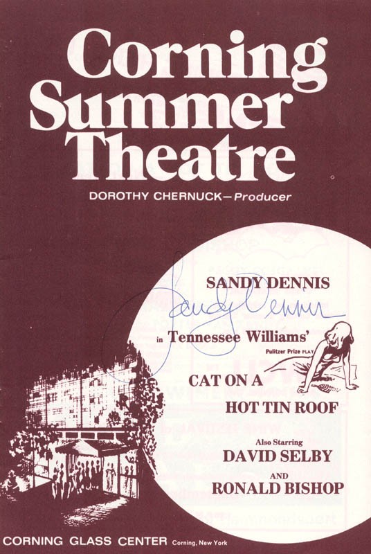 SANDY DENNIS - PROGRAM SIGNED